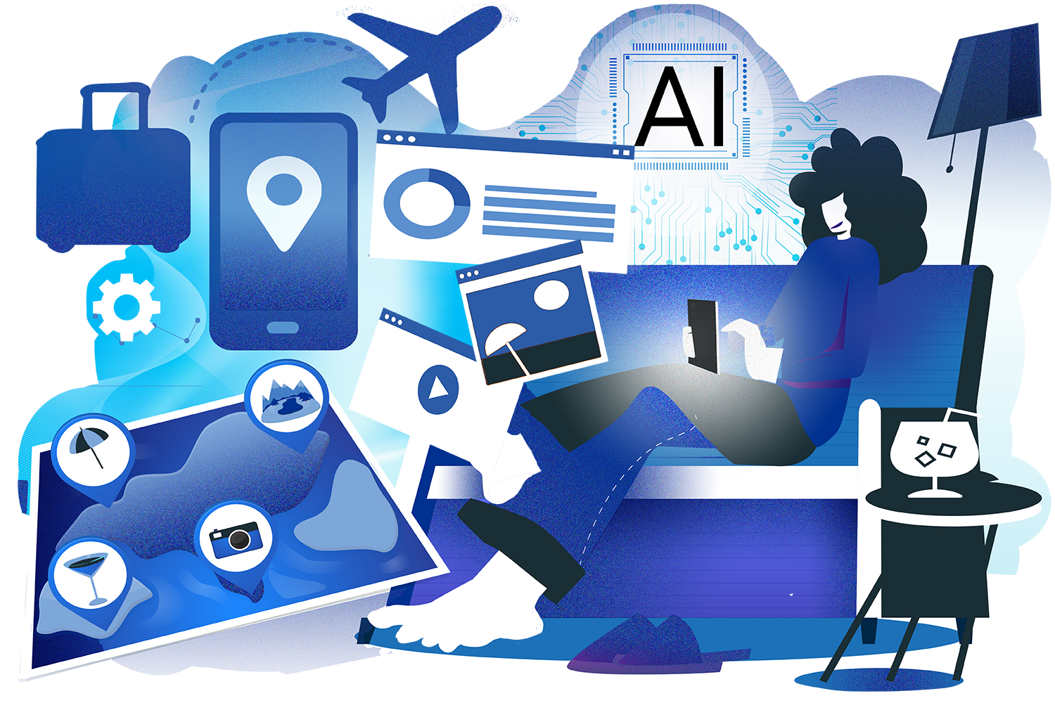 Come organizzare un viaggio con l'AI